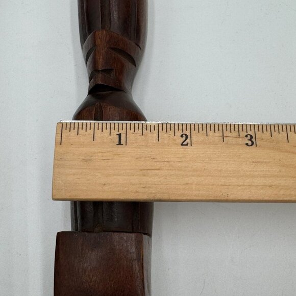 Vintage Large 20" Hand Carved Wood Fork Spoon Dining Kitchen Wall Décor large ti - Picture 8 of 10